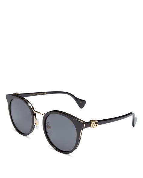 gucci round mirror glasses|Gucci 55mm round sunglasses.